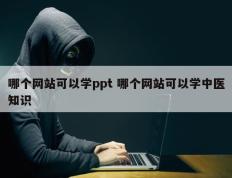哪个网站可以学ppt 哪个网站可以学中医知识