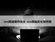 seo网站制作优化 seo网站优化如何做