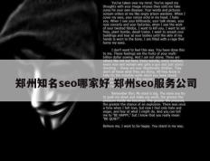 郑州知名seo哪家好 郑州seo服务公司