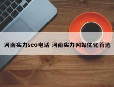 河南实力seo电话 河南实力网站优化首选