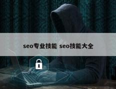 seo专业技能 seo技能大全