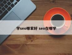 学seo哪家好 seo在哪学