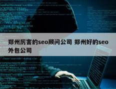 郑州厉害的seo顾问公司 郑州好的seo外包公司