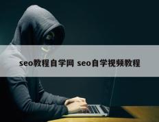 seo教程自学网 seo自学视频教程