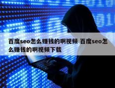 百度seo怎么赚钱的啊视频 百度seo怎么赚钱的啊视频下载