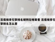 百度搜索引擎排名规则在哪里看 百度搜索引擎排名怎么查