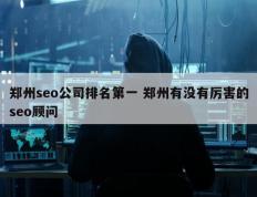 郑州seo公司排名第一 郑州有没有厉害的seo顾问