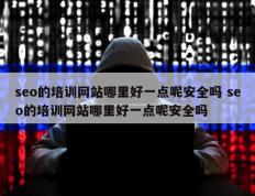 seo的培训网站哪里好一点呢安全吗 seo的培训网站哪里好一点呢安全吗