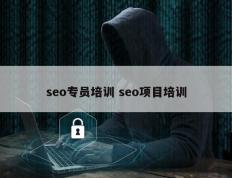 seo专员培训 seo项目培训