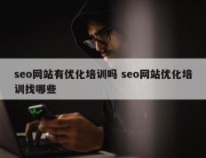 seo网站有优化培训吗 seo网站优化培训找哪些