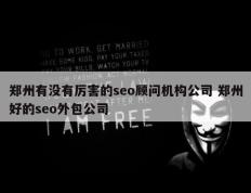 郑州有没有厉害的seo顾问机构公司 郑州好的seo外包公司