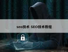 seo技术 SEO技术教程