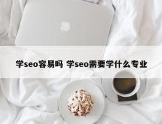 学seo容易吗 学seo需要学什么专业