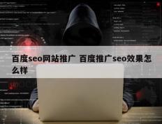 百度seo网站推广 百度推广seo效果怎么样