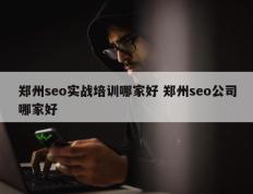 郑州seo实战培训哪家好 郑州seo公司哪家好
