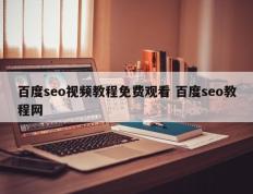 百度seo视频教程免费观看 百度seo教程网