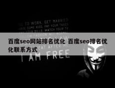 百度seo网站排名优化 百度seo排名优化联系方式