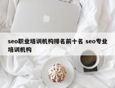 seo职业培训机构排名前十名 seo专业培训机构