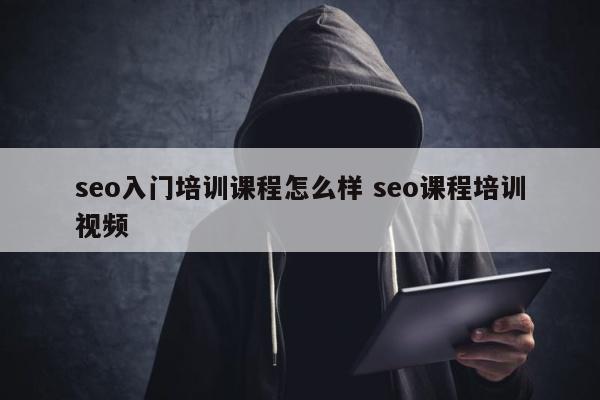 seo入门培训课程怎么样 seo课程培训视频