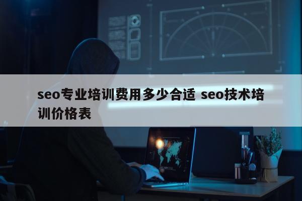 seo专业培训费用多少合适 seo技术培训价格表