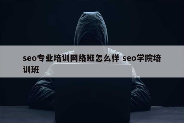 seo专业培训网络班怎么样 seo学院培训班