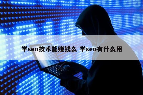 学seo技术能赚钱么 学seo有什么用