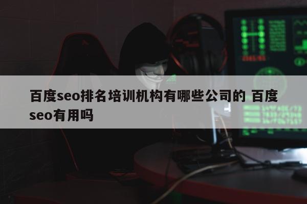 百度seo排名培训机构有哪些公司的 百度seo有用吗