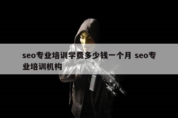 seo专业培训学费多少钱一个月 seo专业培训机构