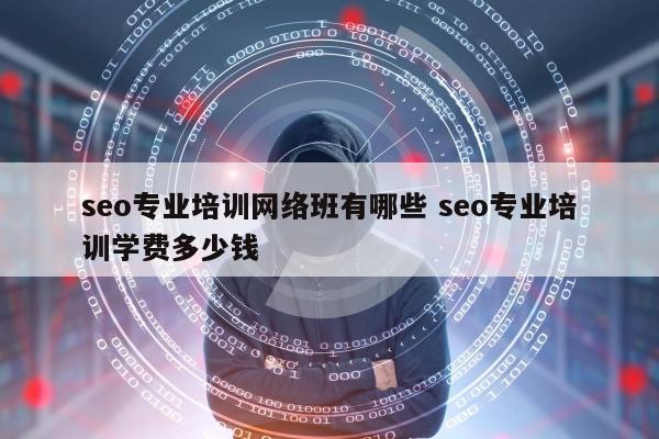 seo专业培训网络班有哪些 seo专业培训学费多少钱