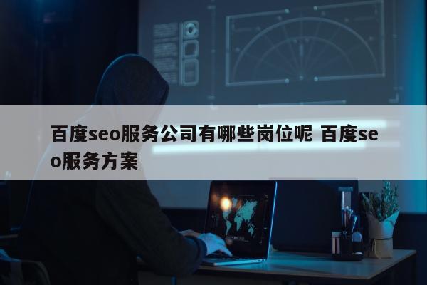 百度seo服务公司有哪些岗位呢 百度seo服务方案