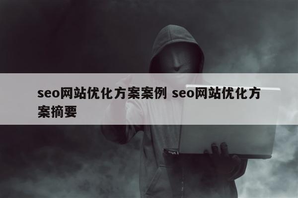 seo网站优化方案案例 seo网站优化方案摘要