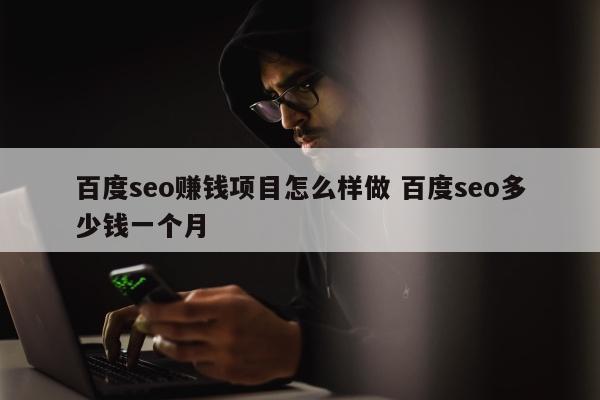 百度seo赚钱项目怎么样做 百度seo多少钱一个月