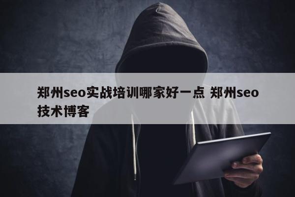 郑州seo实战培训哪家好一点 郑州seo技术博客