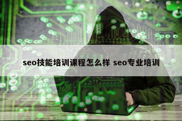 seo技能培训课程怎么样 seo专业培训