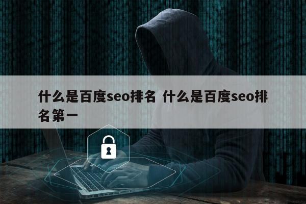 什么是百度seo排名 什么是百度seo排名第一