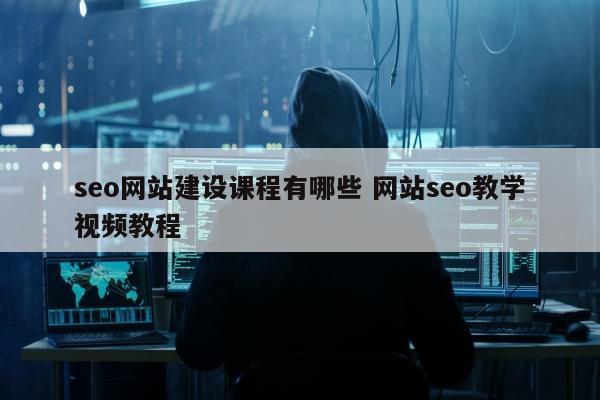 seo网站建设课程有哪些 网站seo教学视频教程