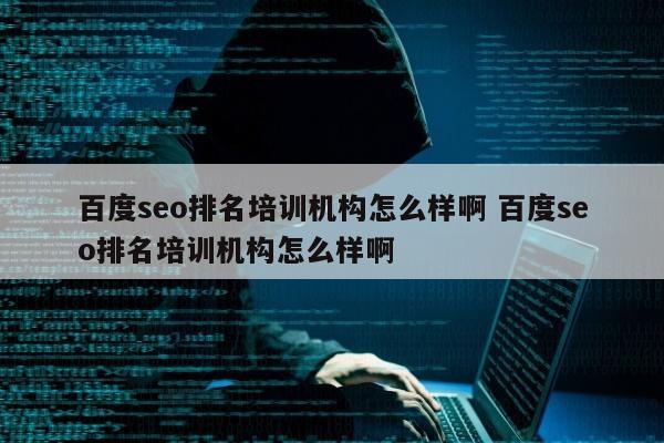 百度seo排名培训机构怎么样啊 百度seo排名培训机构怎么样啊