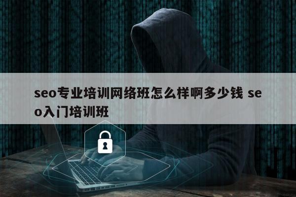 seo专业培训网络班怎么样啊多少钱 seo入门培训班