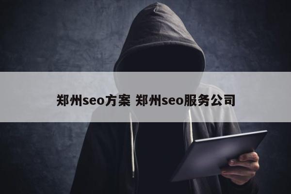 郑州seo方案 郑州seo服务公司