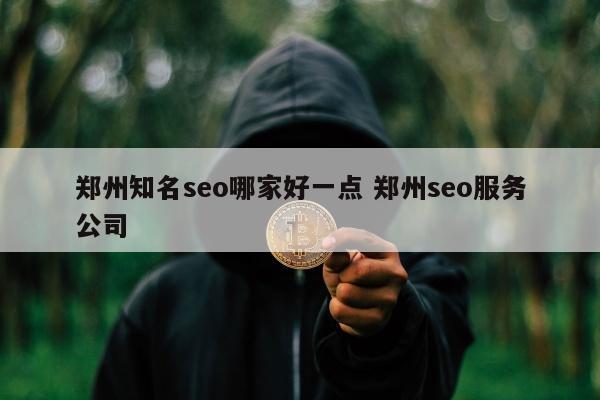 郑州知名seo哪家好一点 郑州seo服务公司