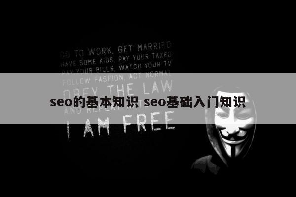 seo的基本知识 seo基础入门知识