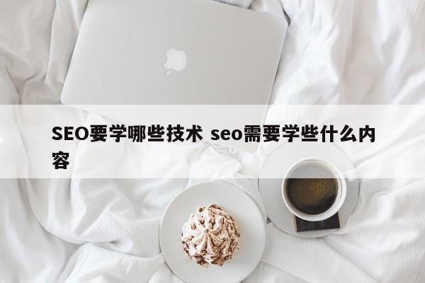 SEO要学哪些技术 seo需要学些什么内容