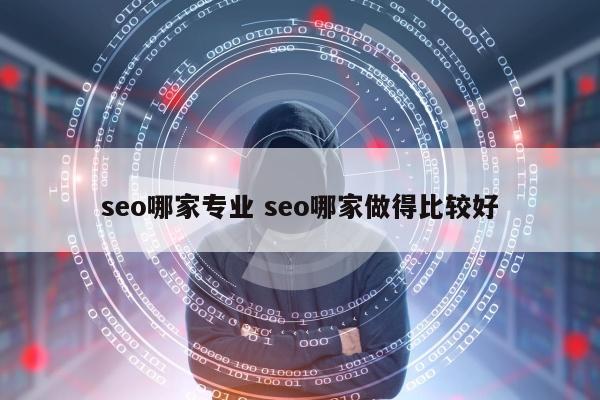 seo哪家专业 seo哪家做得比较好