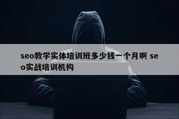 seo教学实体培训班多少钱一个月啊 seo实战培训机构